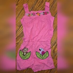 Gymboree Pink Girls Jungle Appliqué One-Piece